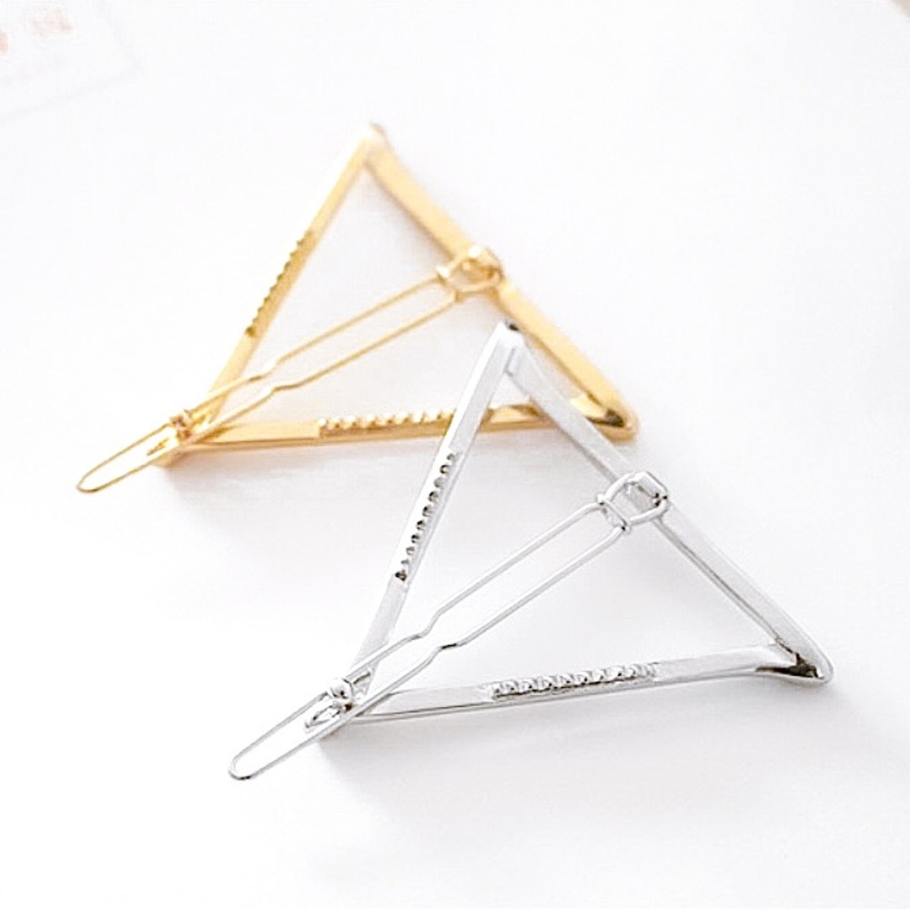 ⚜️𝟯𝟬%𝗢𝗙𝗙 𝗯𝘂𝗻𝗱𝗹𝗲𝘀 𝟯+⚜️ NEW Triangle Classic Minimalist Style Barrette - Picture 6 of 12